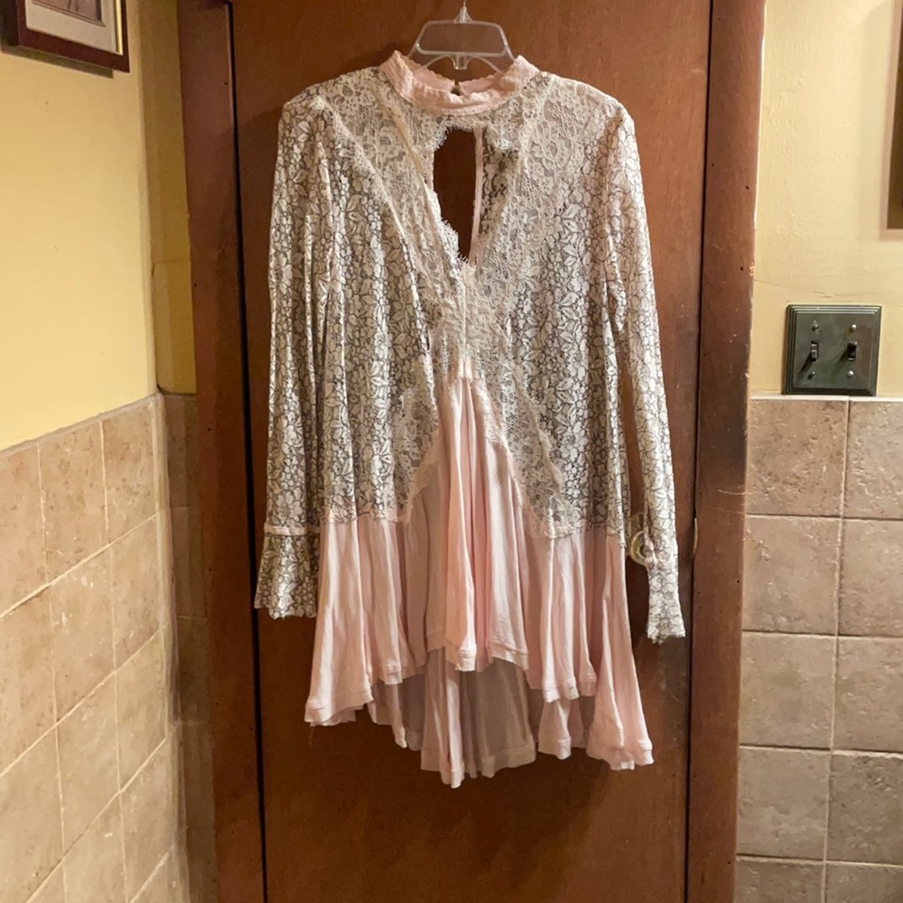Free People Lace Tunic Sz 10